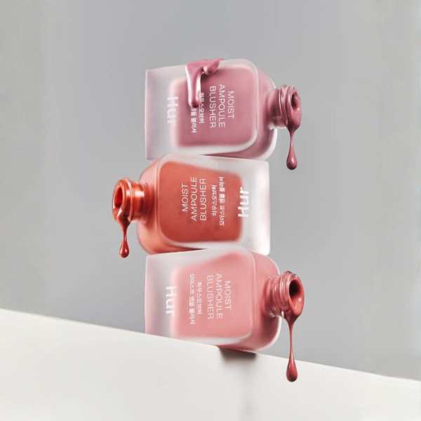 HOUSE OF HUR Moist Ampoule Blusher 05 Peach Coral 10ml 6 HOUSE OF HUR Moist Ampoule Blusher texture 3