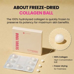 K-SECRET SEOUL 1988 Boosting Ball Collagen 100% texture