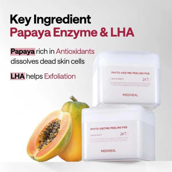 MEDIHEAL Phyto-enzyme Peeling Pad 100pcs 5 MEDIHEAL Phyto-enzyme Peeling Pad INGREDIENT