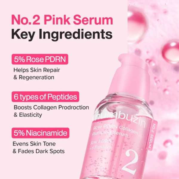NUMBUZIN No.2 Rose PDRN Collagen Plumping Serum 30ml 3 NUMBUZIN No.2 Rose PDRN Collagen Plumping Serum ingredients