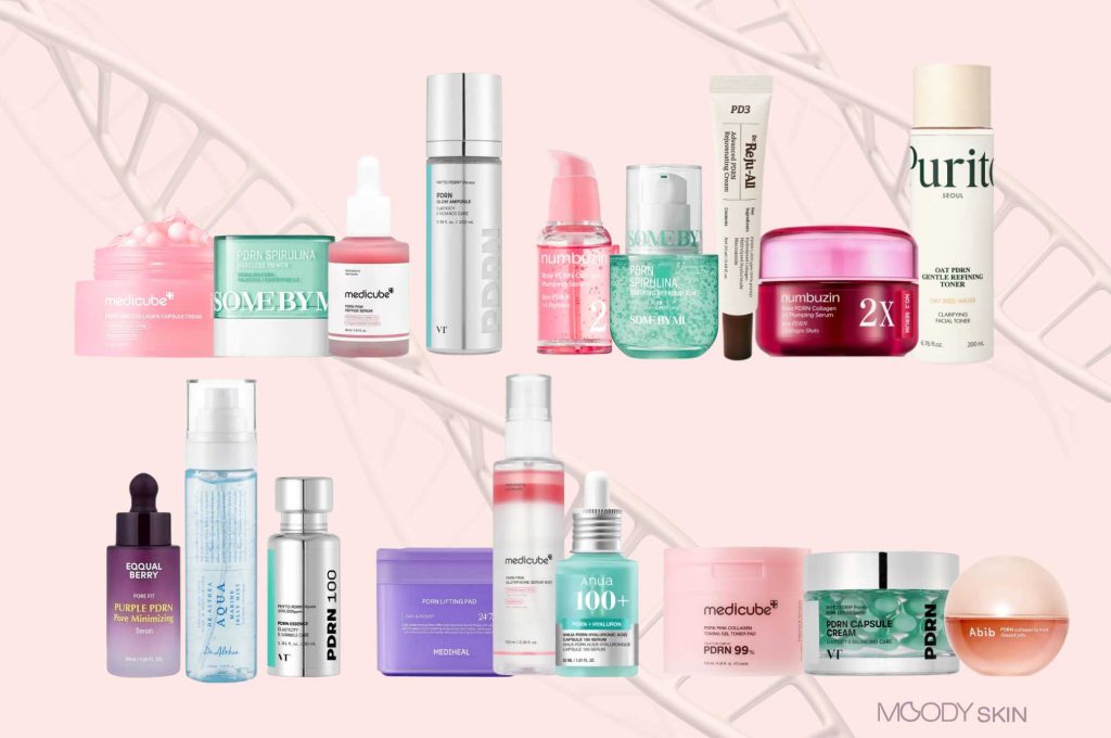 PDRN Skincare routine cosmetics