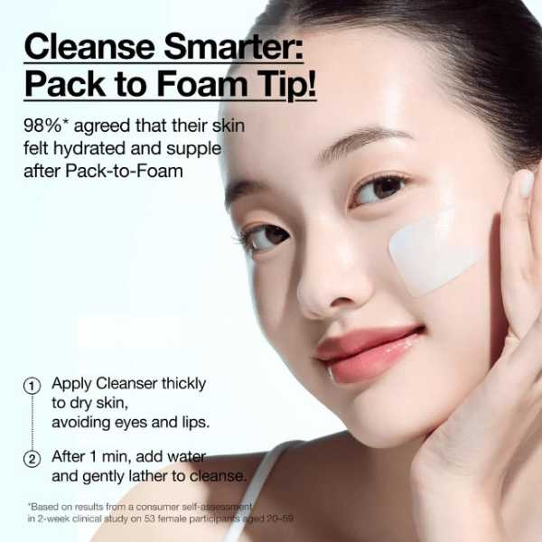 ANUA PDRN Hyaluronic Acid Moisturizing Cleansing Foam 150ml 7 ANUA PDRN Hyaluronic Acid Moisturizing Cleansing Foam pack to foam