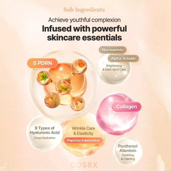 COSRX 5 PDRN Collagen Intense Vitalizing Serum 100ml 6 COSRX 5 PDRN Collagen Intense Vitalizing Serum ingredients 2