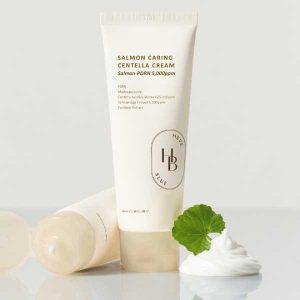 HEVEBLUE Salmon Caring Centella Cream texture 4