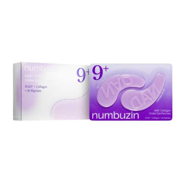 NUMBUZIN No.9 NAD+ Collegen Under Eye Patches, 5 pairs 3 NUMBUZIN No.9 NAD+ Collegen Under Eye Patches packaging
