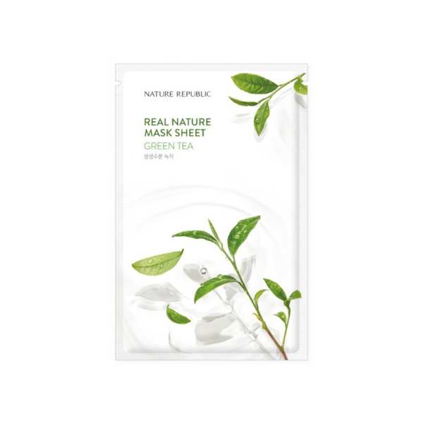 NATURE REPUBLIC Real Nature Mask Sheet Green Tea 23ml 1 Nature Republic REAL NATURE SHEET MASK GREEN TEA 23ml