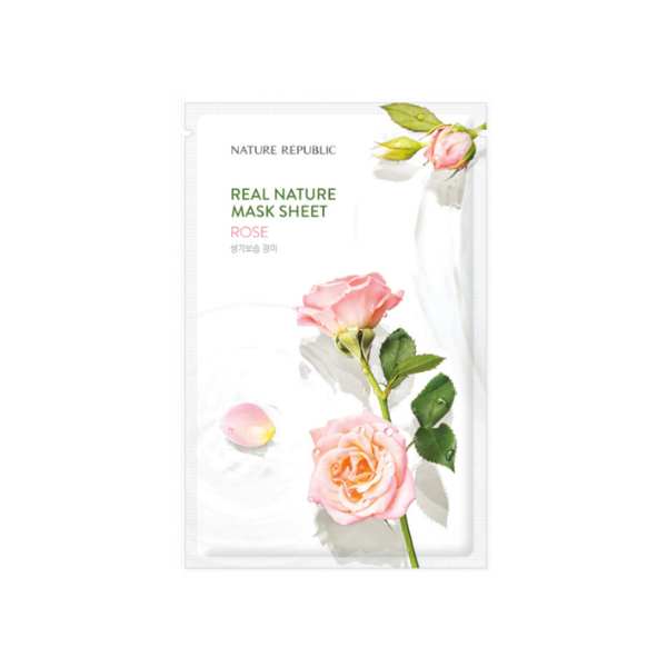 NATURE REPUBLIC Real Nature Mask Sheet Rose 23ml 1 Nature Republic Real Nature Mask Sheet Rose 23ml