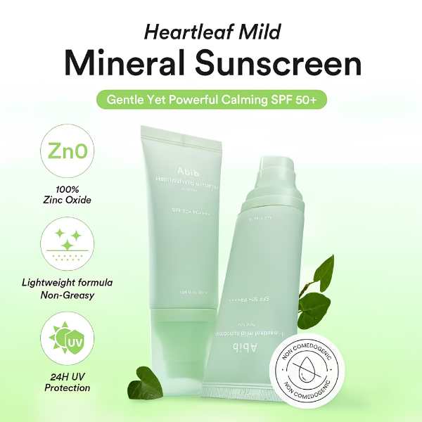 ABIB Heartleaf Mild Sunscreen Relief Tube 50ml 7 ABIB Heartleaf Mild Sunscreen Relief Tube benefit