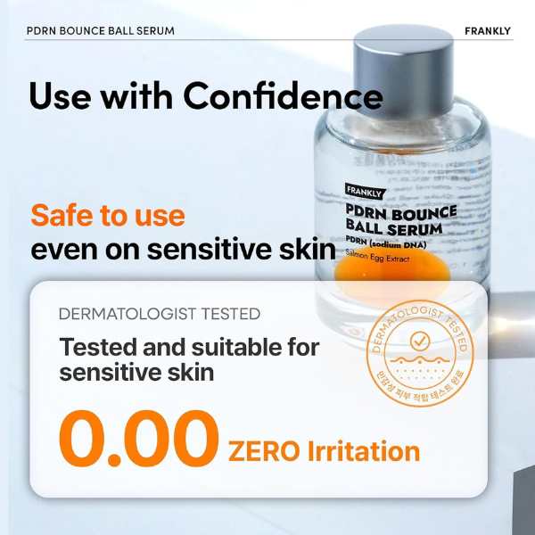FRANKLY PDRN Bounce Ball Serum 30ml 12 FRANKLY PDRN Bounce Ball Serum low irritation
