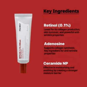 FRANKLY Retinol 0.1% Cream 30ml 17 FRANKLY Retinol 0.1% Cream ingredients