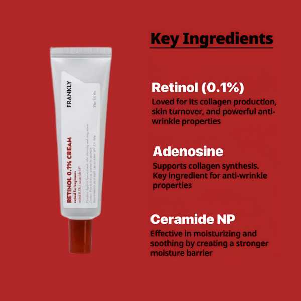 FRANKLY Retinol 0.1% Cream 30ml 8 FRANKLY Retinol 0.1% Cream ingredients