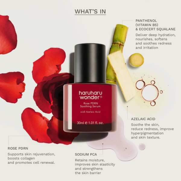 HARUHARU WONDER Rose PDRN Soothing Serum 30ml 6 HARUHARU WONDER Rose PDRN Soothing Serum INGREDIENTS