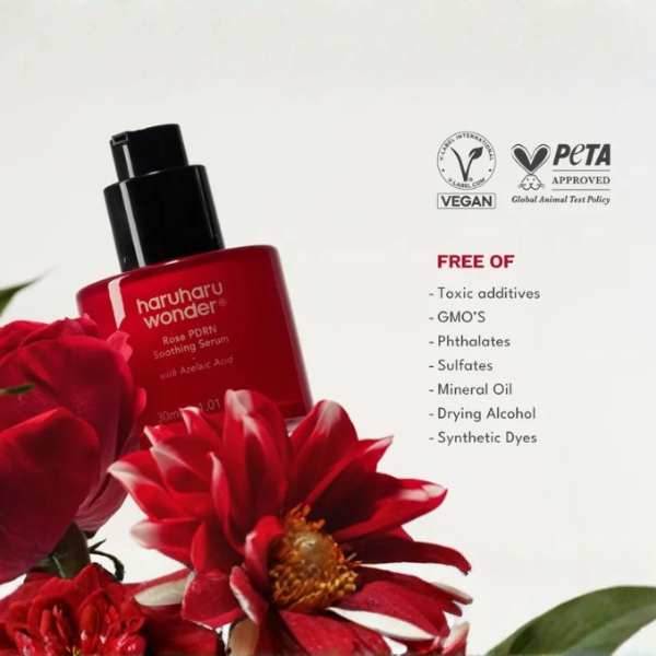 HARUHARU WONDER Rose PDRN Soothing Serum 30ml 9 HARUHARU WONDER Rose PDRN Soothing Serum VEGAN 2