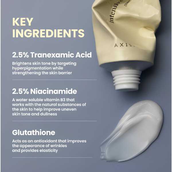 AXIS-Y TXA 2.5% Intensive Brightening Cream 50ml 4 AXIS-Y TXA 2.5% Intensive Brightening Cream ingredients