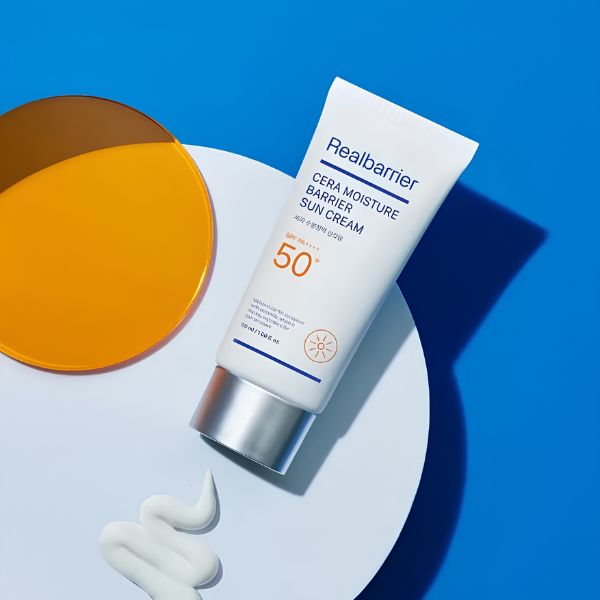 REAL BARRIER Cera Moisture Barrier Sun Cream SPF 50+ PA++++ 50ml 3 REAL BARRIER Cera Moisture Barrier Sun Cream texture 2