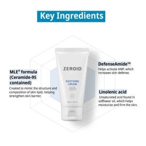 ZEROID Soothing Cream ingredients