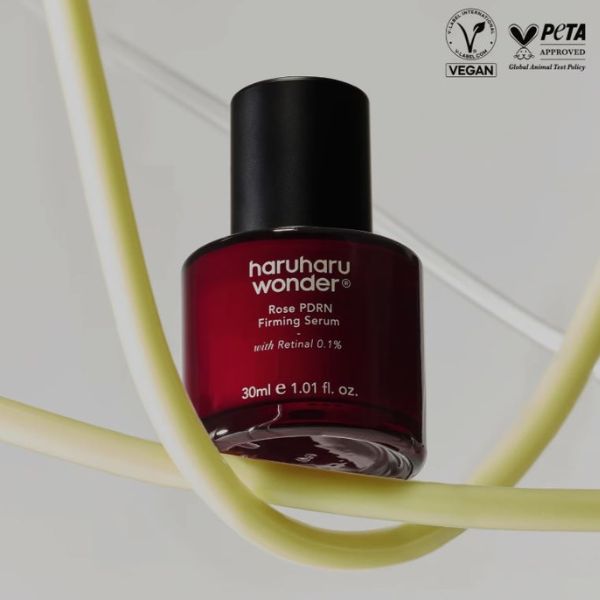 HARUHARU WONDER Rose PDRN Firming Serum Retinal 0.1%, 30ml 6 HARUHARU WONDER Rose PDRN Firming Serum Retinal 0.1 vegan