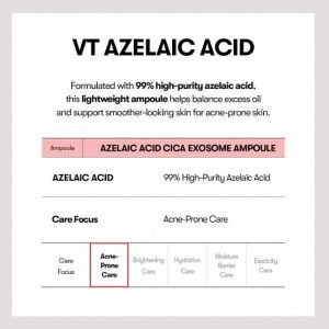VT COSMETICS Azelaic Acid A1 Calming Ampoule acne prone skin