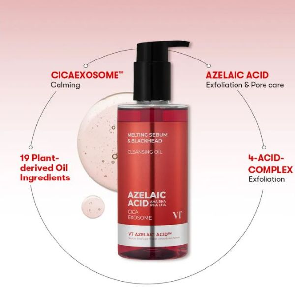 VT COSMETICS Azelaic Acid AZ Care Cleansing Oil 200ml 5 VT COSMETICS Azelaic Acid AZ Care Cleansing Oil INGREDIENTS