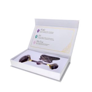 GUA SHA E ROLLER VISO SET Ametista