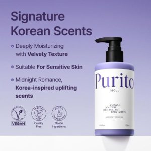 PURITO Luminous Moisture Shea Butter Body Lotion Midnight Romance vegan