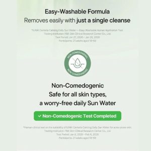 iUNIK Centella Calming Daily Sun Water non comedogenic